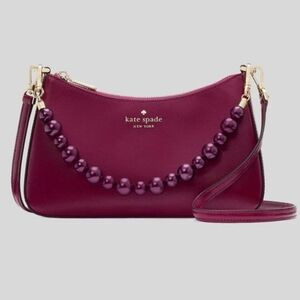 NWT $329 kate spade Pearl Handle Convertible Crossbody Leather Bag
